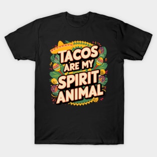 Classic Taco Spirit Animal Fun Quote Casual Wear T-Shirt